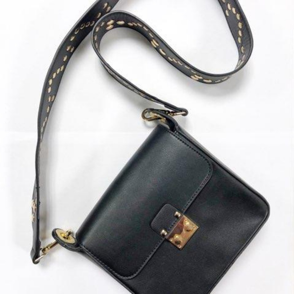 Black studded bag